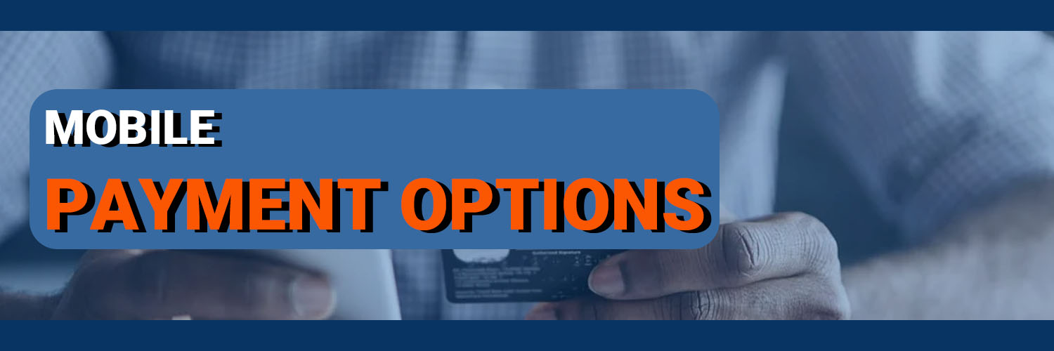 The mobile application has the same payment options as the website.