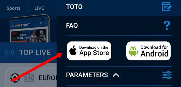 mostbet app ios