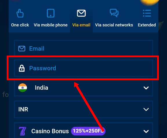 mostbet reg email password