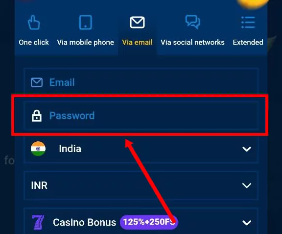 mostbet reg email password
