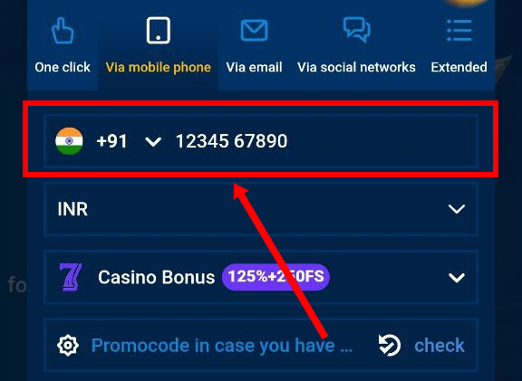 mostbet reg phone number