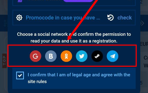 mostbet reg social media confirmation